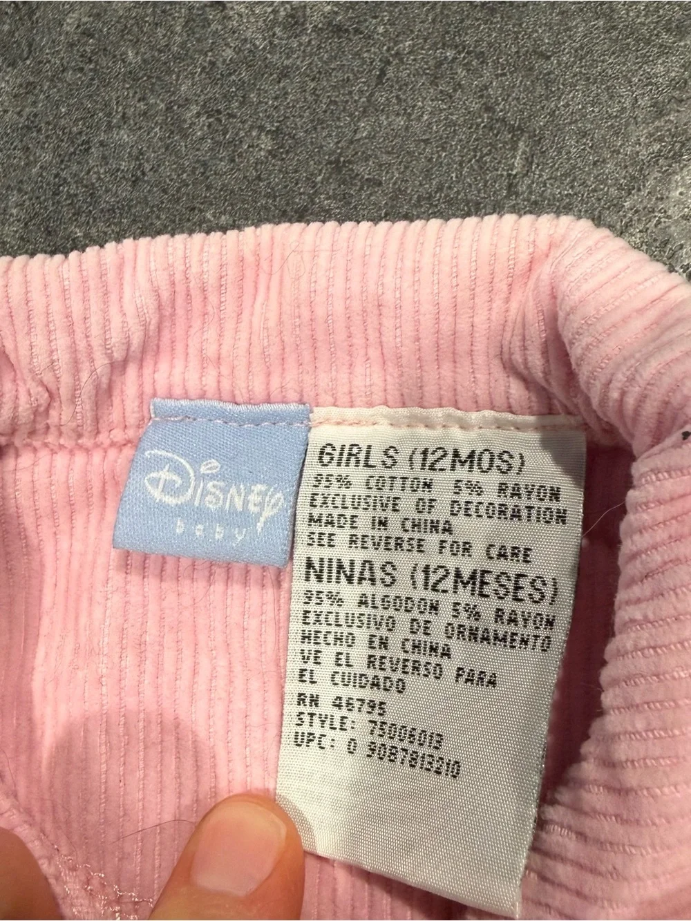 Vintage Winnie the Pooh corduroy 12 month baby girl jacket pink sweet berries
